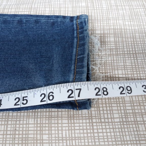 VIGOSS Women's The Jagger Skinny Jeans Size W26 L28 Distressed Medium Wash Blue - Picture 16 of 16